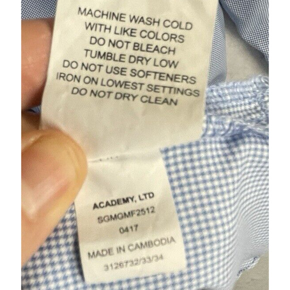 Magellan Mens 4XL Blue Fish Gear Shirt Relaxed Button Up Long Sleeve Outdoors - Picture 8 of 10